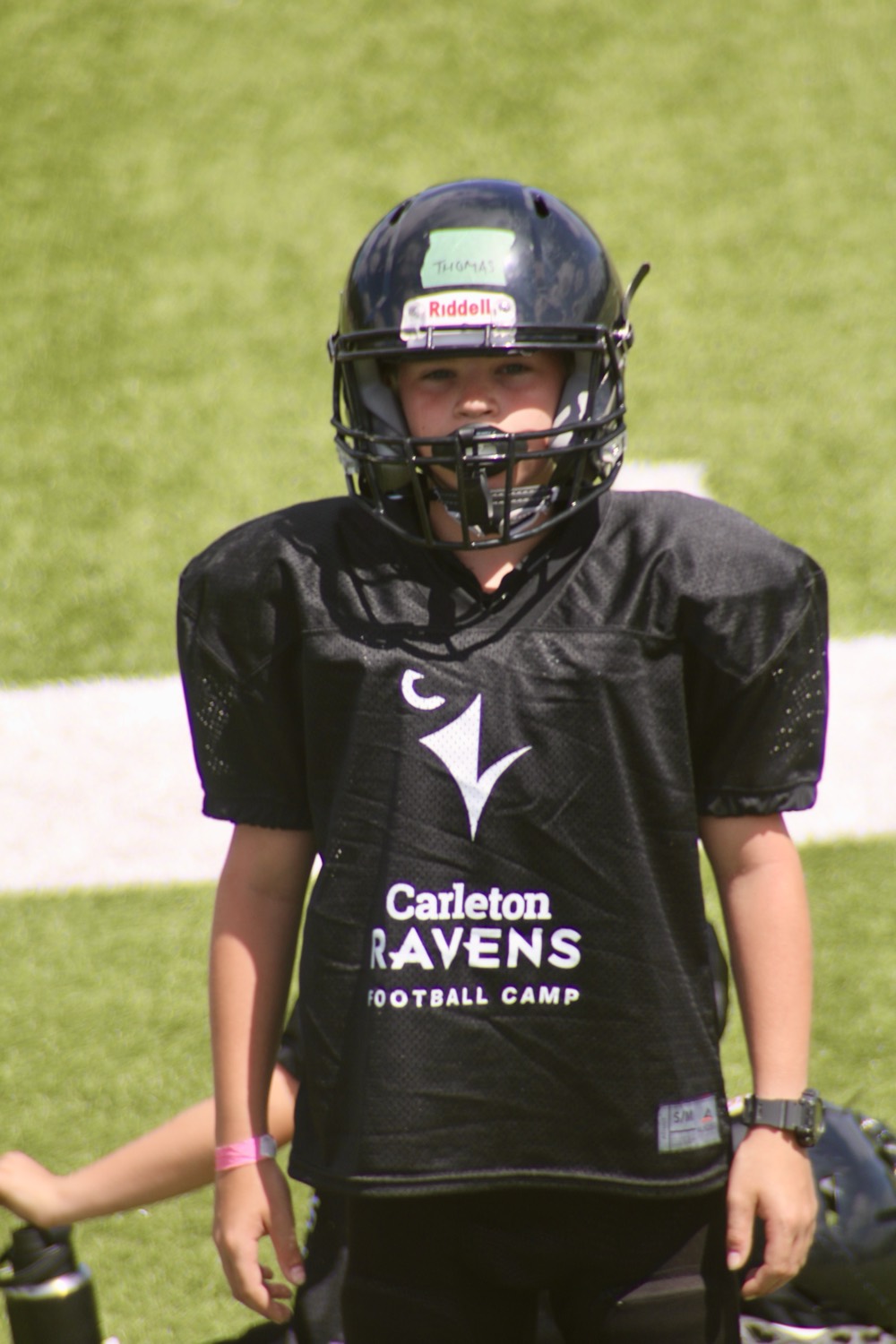 Thomas at Carleton Ravens football camp
